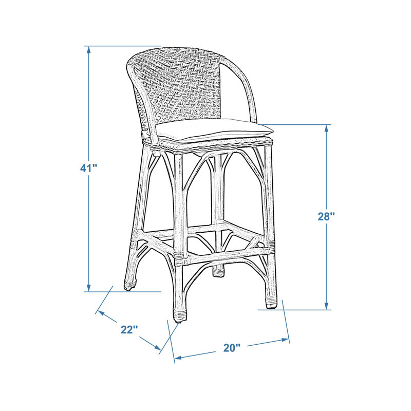 Waverly Bar & Counter Stool & Reviews Birch Lane
